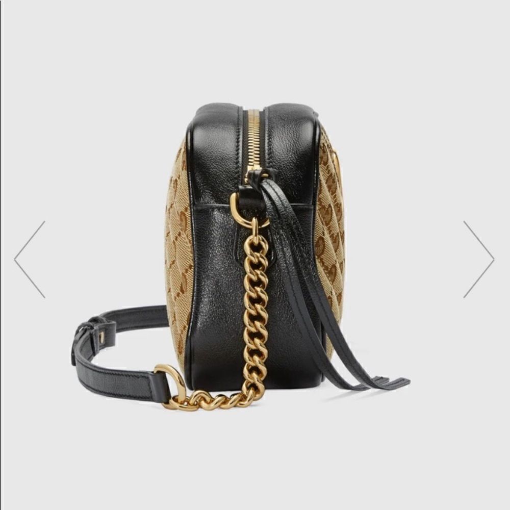 GUCCI
Monogram Matelasse Diagonal Small GG Marmont Chain Shoulder Bag - Picture 6 of 8